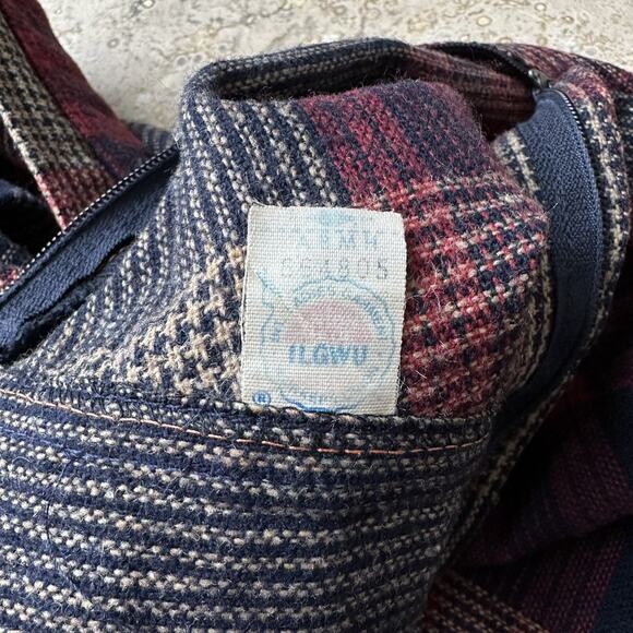 SOLD 1970’s Vintage A-line Wool blend Plaid Skirt - Picture 6 of 7